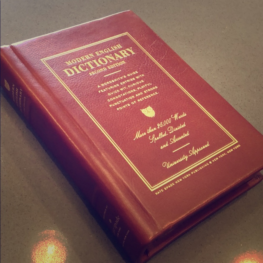 Kate Spade Leather Dictionary Clutch